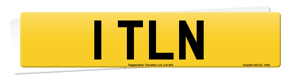 Registration number 1 TLN